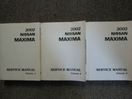 2002 Nissan MAXIMA Service Repair Shop Manual 3 Volume Set FACTORY OEM BOOK NEW