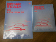 1991 Nissan Stanza Service Shop Repair Manual SET Factory Book OEM 91
