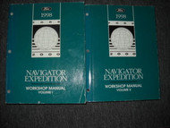 1998 FORD EXPEDITION & LINCOLN NAVIGATOR SUV Shop Repair Service Manual SET OEM