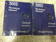 2002 MERCURY COUGAR Service Shop Repair Manual Set OEM 2 VOLUME SET BOOKS