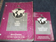 1997 Ford Taurus Mercury Sable Service Shop Repair Manual Set FACTORY W SPECS BK