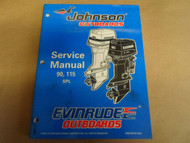 1998 Johnson Evinrude Outboards 90 115 SPL 520209 OEM Boat Service Shop Manual x