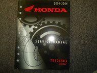 2001 2002 2003 2004 Honda TRX250EX SPORTRAX Service Repair Shop Manual OEM NEW