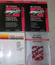 1998 TOYOTA SUPRA Service Repair Shop Manual Set ELECTRICAL BOOK + FEATURES BOOK