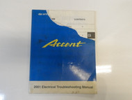 2001 HYUNDAI ACCENT Electrical Troubleshooting Manual TORN DAMAGED FACTORY OEM