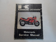 1985 Kawasaki GPZ1000RX Motorcycle Service Repair Shop Workshop Manual x 1985