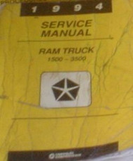 1994 Dodge Ram Truck DIESEL 1500 2500 3500 Service Shop Repair Manual OK CONDITI