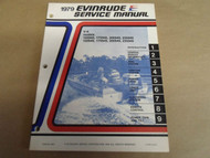 1979 Evinrude Servive Shop Repair Manual V-6 Models OEM Boat X FACTORY