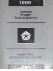 1999 Caravan Voyager Town & Country POWERTRAIN DIAGNOSTICS Procedures Manual