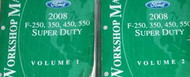 2008 Ford F250 F350 F450 F550 TRUCK Service Shop Repair Manual Set W EWD WIRING
