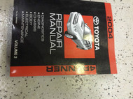 2004 Toyota 4RUNNER 4 RUNNER Service Shop Repair Manual VOLUME 2 ONLY ENGINE