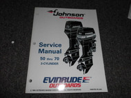 1995 Johnson Evinrude 50 HP Thru 70 HP 3 CYL Service Shop Repair Manual OEM NEW