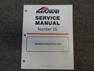 1994 MerCruiser # 20 Blackhawk Stern Drive Unit Service Shop Manual OEM FACTORY