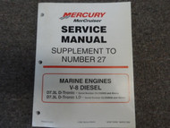 1999 MerCruiser #27 Marine Engines V-8 Diesel D7.3L D-Tronic Service Manual SUPP