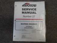 1998 MerCruiser #27 Marine Engines V-8 Diesel D7.3L D-Tronic Service Manual NEW
