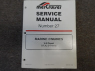 1998 MerCruiser #27 Marine Engines V-8 V8 Diesel D7.3L D-Tronic Service Manual