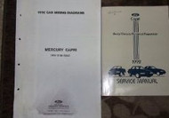 1992 FORD Mercury Capri Service Repair Shop Manual Set OEM W WIRING DIAGRAMS