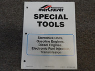 MerCruiser Special Tools SternDrive Units Gas Diesel Engines Manual WATER DAMAGE