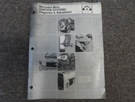 1980s Mercedes Benz Ignition Systems Diagnosis & Adjustment Manual FACTORY OEM