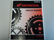 1978 1979 1980 1981 Honda CB 400T CM 400A 400E Service Repair Shop Manual NEW