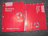 2003 FORD ESCAPE Service Shop Repair Manual Set OEM W PCED & EWD OEM DEALERSHIP