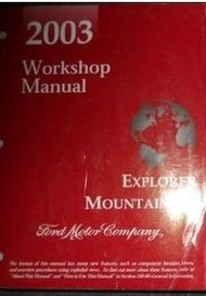 2003 Ford Explorer Mercury Mountaineer SUV Service Shop Repair Manual BRAND NEW