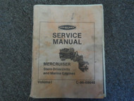 Mercury Mercruiser Stern Drive Units & Marine Engines Volume I Service Manual