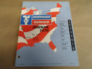 1976 Evinrude Service Shop Repair Manual 75 HP 75642 75643 OEM Boat x
