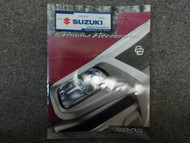 2002 Suzuki Genuine Accessories Parts Catalog Manual FACTORY OEM BOOK 02