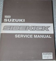 1989 Suzuki Sidekick SIDE KICK Repair Service Shop Manual FACTORY BRAND NEW BOOK