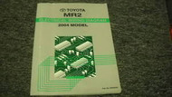2004 Toyota MR2 MR 2 Electrical Wiring Diagram Service Shop Repair Manual EWD