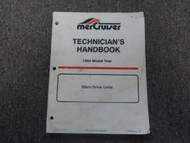 1994 Mercruiser Technicians Handbook Stern Drive Units Service Manual WORN OEM