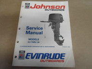 1991 Johnson Evinrude Outboards 9.9 Thru 30 Service Manual OEM Boat 507946 x