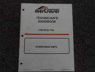 1996 Mercruiser Technicians Handbook Sterndrive Units Manual FACTORY OEM BOOK 96