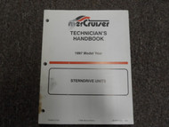 1997 Mercruiser Technicians Handbook Sterndrive Units Manual FACTORY OEM BOOK 97