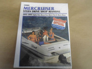 1995-1997 Clymer Mercruiser Stern Drive Shop Manual Alpha Bravo 2 3 REPRINT x
