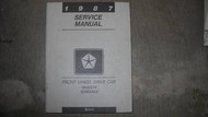 1987 CHRYSLER DODGE SHADOW Service Shop Repair Manual OEM FACTORY 87
