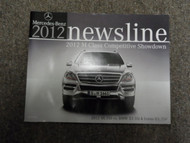2012 Mercedes Benz M Class M-Class Newsline Competitive Showdown Manual OEM DEAL