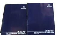 2010 2011 Acura ZDX Z D X Service Repair Shop Manual Set FACTORY OEM BOOKS NEW X