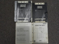 1991 Chrysler Laser Talon Service Repair Shop Manual 4 VOLUME SET DAMAGED OEM 91