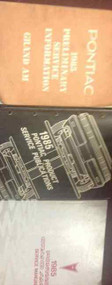 1985 Pontiac GRAND AM Service Shop Repair Manual SET W BULLETINS + PRELIM