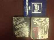 1985 Pontiac Grand Prix Bonneville Parisienne Service Shop Repair Manual SET W