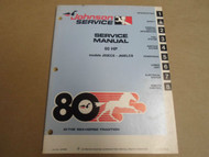 1980 Johnson Service Shop Repair Manual 60 HP J60ECS J60ELCS OEM Boat x