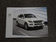 2014 MERCEDES BENZ M Class Sales Brochure Manual FACTORY OEM BOOK 14 DEAL