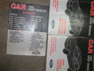 1987 Lincoln Town Car Service Shop Repair Manual SET OEM FACTORY BOOK 87