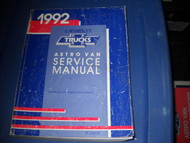1992 Chevy ASTRO VAN Service Repair Shop Manual OEM DEALERSHIP 92 FACTORY GM x