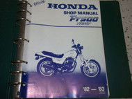 1982 1983 HONDA FT500 ASCOT Service Shop Repair Manual FACTORY NEW DEALERSHIP