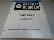 1981 Chrysler Outboard Service Manual 20 30 HP OB 3643 OEM Boat