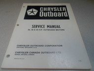 1984 Chrysler Outboard Service Manual 25 30 35 Outboard Motors OB 2724-1 OEM