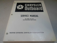 1983 Chrysler Outboard Service Manual 25 35 HP OB 3870 OUTBOARD MOTORS OEM Boat